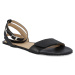 Barefoot dámské sandále Shapen - Daisy crackle čierne