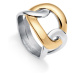 Viceroy Luxusný tricolor prsteň z ocele Chic 75310A01 57 mm