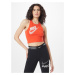 Nike Sportswear Top  oranžovo červená / biela