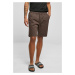 Brown Stretch Twill Joggshorts