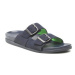 Tommy Hilfiger Šľapky Hilfiger Nubuck Buckles Sandal FM0FM04459 Tmavomodrá