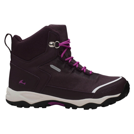 Viking Akkarvik Mid WP grape/fuchsia, Detské topánky