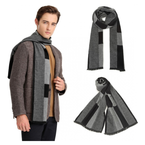 Miss Lulu Pánsky zimný štýlový šál - čierny