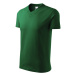 Malfini Heavy V-neck 160 Unisex tričko 102 fľaškovo zelená
