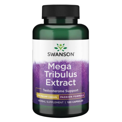 Swanson Mega Tribulus Extrakt (Kotvičník zemný), 250 mg, 120 kapsúl