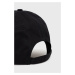 Bavlnená čiapka Calvin Klein čierna farba, jednofarebná