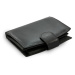 Černá dámská kožená peněženka se zápinkou 511-9075-60
