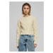 Women's sweater Check Knit sand