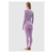 Dámske termo nohavice 4F SEAMLESS UNDERWEAR-WAW24USEAF153-52S-LIGHT VIOLET