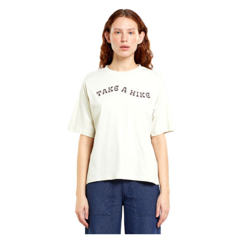Dedicated T-shirt Vadstena Take a Hike Oat White Dámske - Tričká Dedicated - Biela - 21644-S - S
