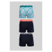 SPODNÁ BIELIZEŇ GANT PAISLEY PRINT TRUNK 3-PACK OCEAN TURQUOSIE