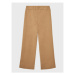 Calvin Klein Jeans Úpletové nohavice Monogram Rib IG0IG01700 Béžová Regular Fit