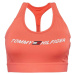 Tommy Hilfiger MID INTENSITY GRAPHIC RACER BRA Dámska športová podprsenka, lososová, veľkosť