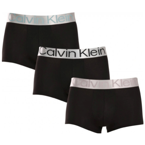 Pánske boxerky CALVIN KLEIN 3 PACK-LOW RISE TRUNK-B- BLACK, ZONI BEACH, ASH LGS