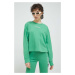 Mikina Tommy Jeans dámska, zelená farba, s potlačou