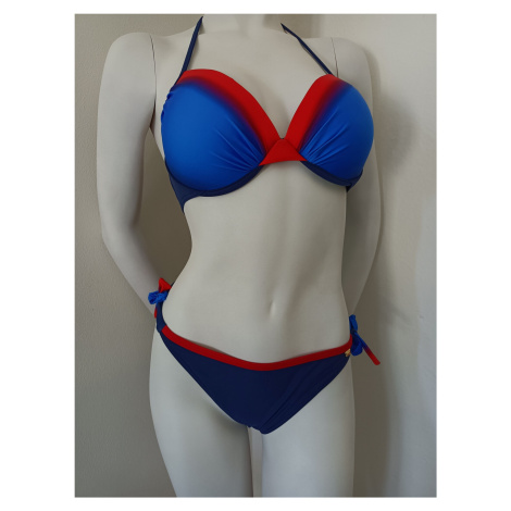 Dámske dvojdielne plavky 812WF19 - Self modro-červená