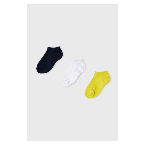 Detské ponožky Mayoral 3-pak žltá farba