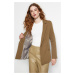 Trendyol Khaki Regular Lined Striped Woven Blazer Jacket