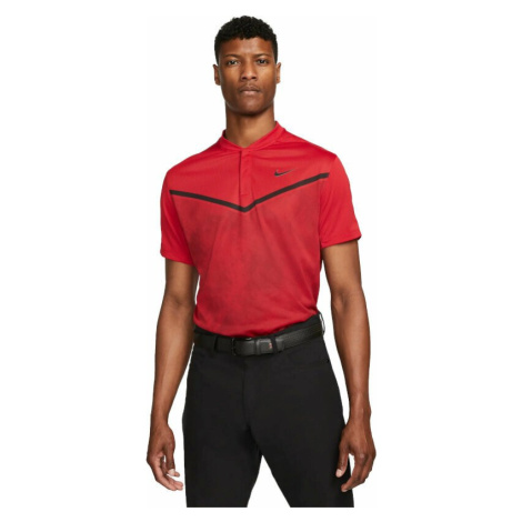 Nike Dri-Fit Tiger Woods Advantage Blade Mens Polo Shirt Gym Red/Black