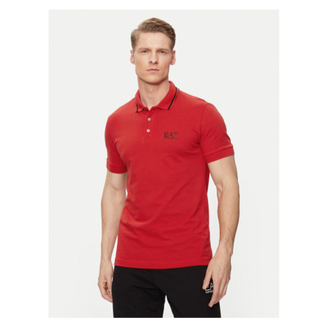 EA7 Emporio Armani Polokošeľa 8NPF06 PJ04Z 1461 Červená Regular Fit