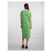 Y.A.S Pletené šaty 'Croc'  svetlobéžová / trávovo zelená