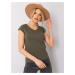 Khaki basic women's t-shirt