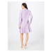 Lauren Ralph Lauren Košeľové šaty 'DOMINIK'  fialová / biela