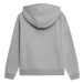 Dievčenská mikina s kapucňou 4F JUNIOR GIRLS SWEATSHIRT JBLD002-25M-GREY MELANGE