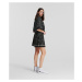 Sukňa Karl Lagerfeld Pleated Printed Mini Skirt Čierna