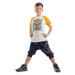 Denokids Roarsome Dino Boy's Summer T-shirt Capri Shorts Set