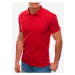 Červené pánske polo tričko Edoti
