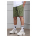 Madmext Men's Khaki Capri Shorts 4849