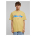 Men's T-shirt F*ke L*ve Heavy Oversize yellow