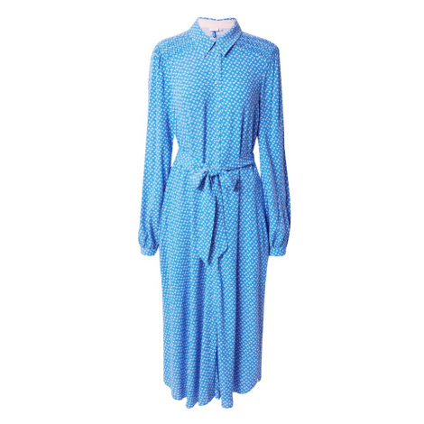 NÜMPH Košeľové šaty 'MADISON'  kráľovská modrá / ružová / biela Nümph