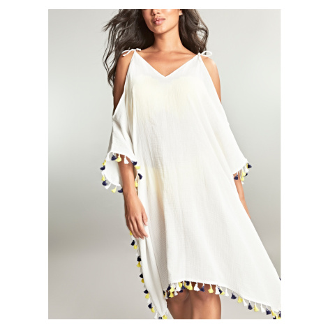 Swimwear Capri Halle Short Kaftan white SW1778 1