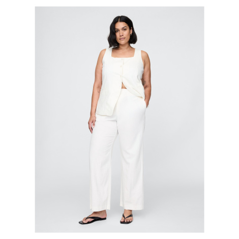 GAP Linen Straight Trousers - Women's