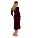 Made Of Emotion Dress M557 Maroon