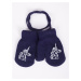 Yoclub Kids's Gloves RED-0117G-AA1A-009 Navy Blue
