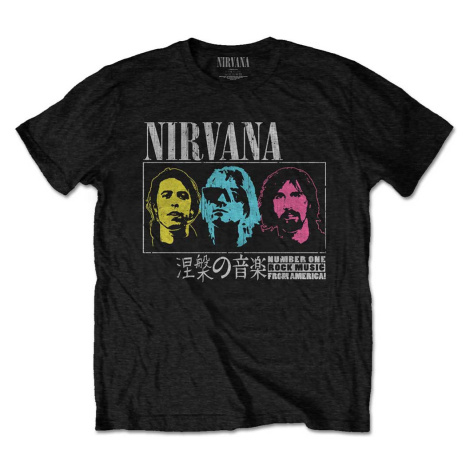 Nirvana tričko Japan! Čierna