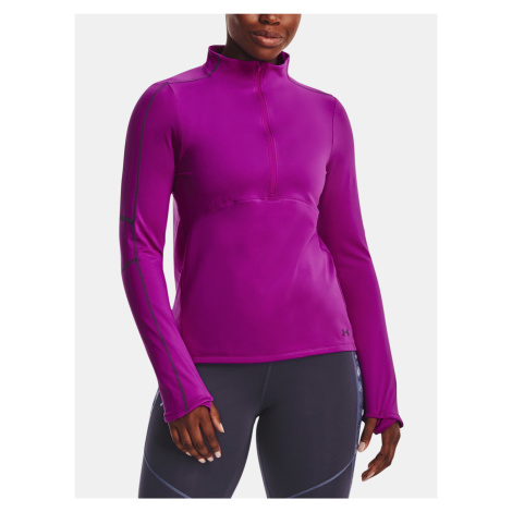 Fialové dámske tričko so zipsom Under Armour UA Train CW 1/2 Zip