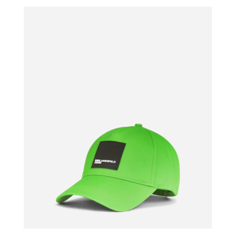 Šiltovka Karl Lagerfeld Jeans Cotton Cap Patch Green