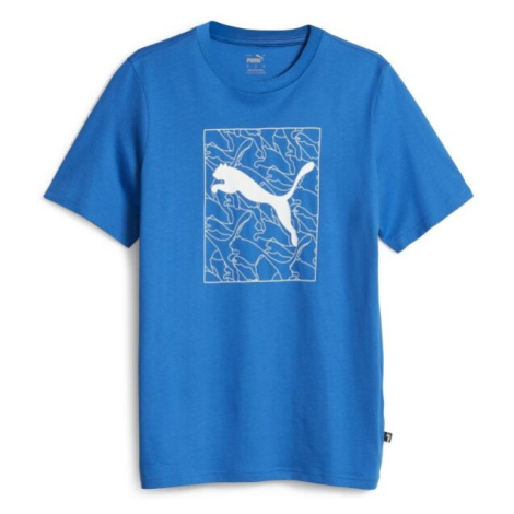 Puma GRAPHICS CAT TEE Pánske tričko, modrá, veľkosť