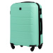 Mintová sada 4 škrupinových kufrov GAN01, Luggage 4 sets (L, M, S, XS) Wings, Light Green