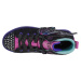 Čierno-fialové trblietavé svietiace tenisky Skechers Twi-Lites 2.0-Twinkle Wishes 314350L-BKMT