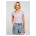Women's T-shirt with button fastening in lilac