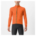 CASTELLI Cyklistická zateplená bunda - ENTRATA - oranžová