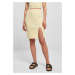 Women's ribbed skirt soft yellow