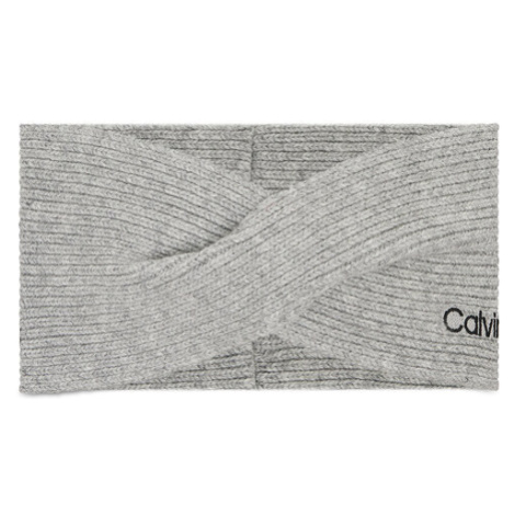Calvin Klein Textilná čelenka Essential Knit Headband K60K608656 Sivá