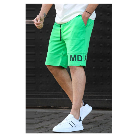 Madmext Men's Green Printed Bermuda Shorts 5493