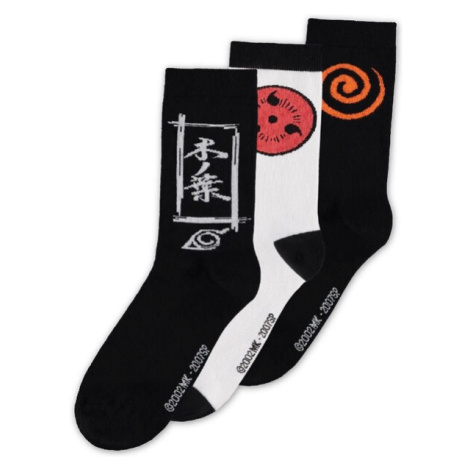 Ponožky Naruto Shippuden - Symbols 39/42 (3 kusy)